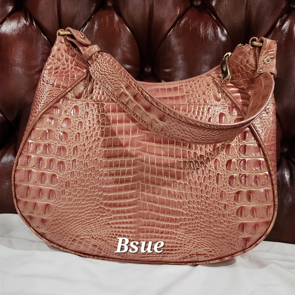 ❣️ Brahmin Sandshell Melbourne Amira Bag RARE HTF...Beautiful - Picture 3 of 8